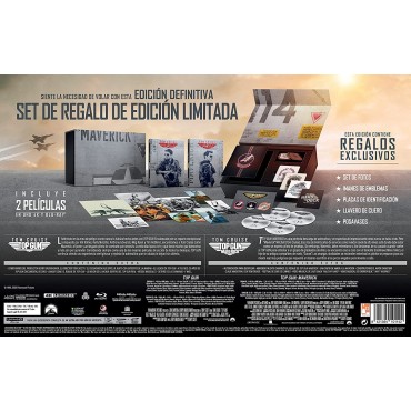 Top Gun + Top Gun: Maverick (Edición Coleccionista Steelbook) [4K UHD+Blu-ray] (1986,2022)