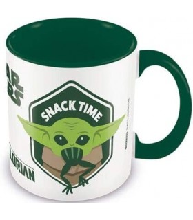 Taza Snack Time The Child Grogu Baby Yoda The Mandalorian Star Wars Cerámica 315 mls