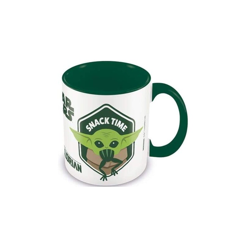 Taza Snack Time The Child Grogu Baby Yoda The Mandalorian Star Wars Cerámica 315 mls