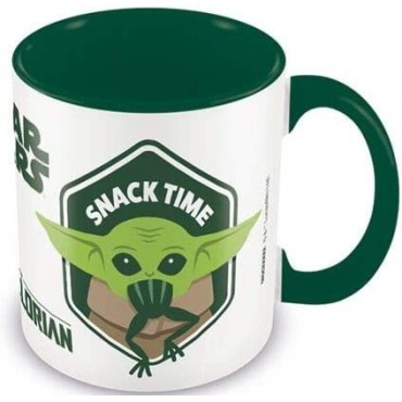 Taza Snack Time The Child Grogu Baby Yoda The Mandalorian Star Wars Cerámica 315 mls