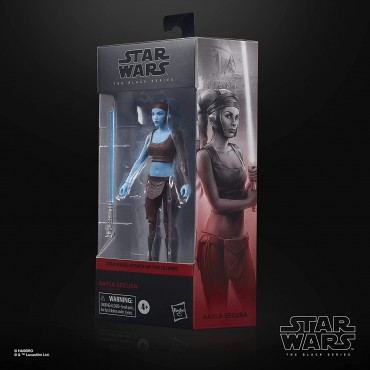 Figura Aayla Secura El Ataque de los Clones Star Wars: Attack of the Clones The Black Series Articulada 15 cms