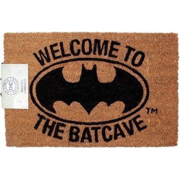 Felpudo Batcueva Batman Welcome to the Batcave Marrón DC 40 x 60 cms