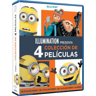 Gru, Mi Villano Favorito + Gru 2. Mi Villano Favorito + Gru 3. Mi Villano Favorito + los Minions [Blu-ray] (2010,2013,2017,2015)