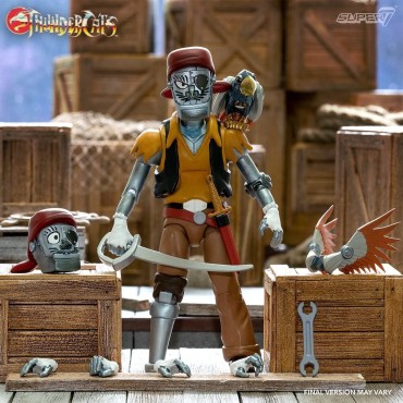 Figura Thundercats Captain Cracker The Robotic Pirate Scoundrel Articulada 18 cms