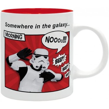 Taza Trooper's Routine Soldado de Asalto Original Stormtrooper Star Wars Cerámica 320 mls