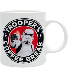 Taza Trooper's Coffee Break Soldado de Asalto Original Stormtrooper Star Wars Cerámica 320 mls