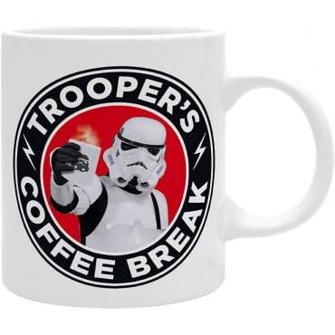 Taza Trooper's Coffee Break Soldado de Asalto Original Stormtrooper Star Wars Cerámica 320 mls