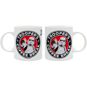 Taza Trooper's Coffee Break Soldado de Asalto Original Stormtrooper Star Wars Cerámica 320 mls