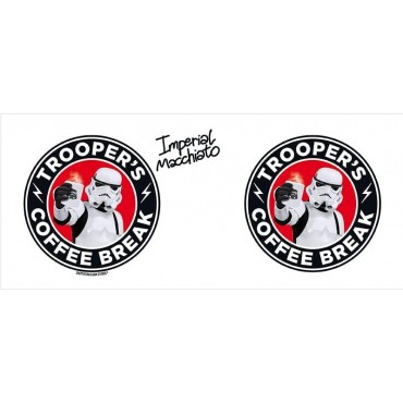 Taza Trooper's Coffee Break Soldado de Asalto Original Stormtrooper Star Wars Cerámica 320 mls