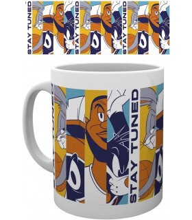 Taza Space Jam A New Legacy Stay Tuned Cerámica 320 mls