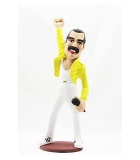 Figura Freddie Mercury Artesanal 20 cms