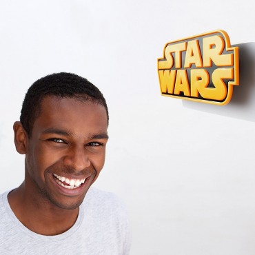 Lámpara Star Wars 3D Logotipo