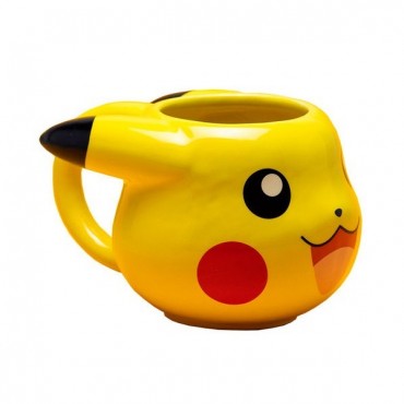 Taza Pikachu Pokémon 3D Cerámica 500 mls