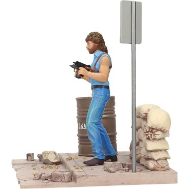 Figura Matt Hunter Invasion USA Chuck Norris Lujo Diorama 18 cms   