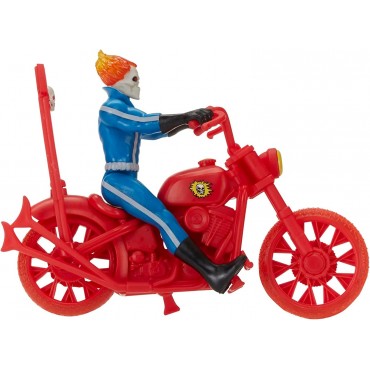 Figura Ghost Rider Marvel Legends Retro Articulada 9,5 cms + Motocicleta 