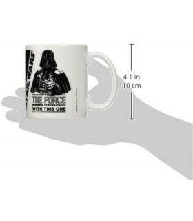 Taza Darth Vader The Force Is Strong With This One Cerámica 320 mls