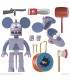 Figura Robot Pica (Itchy) Los Simpsons Articulada 18 cms