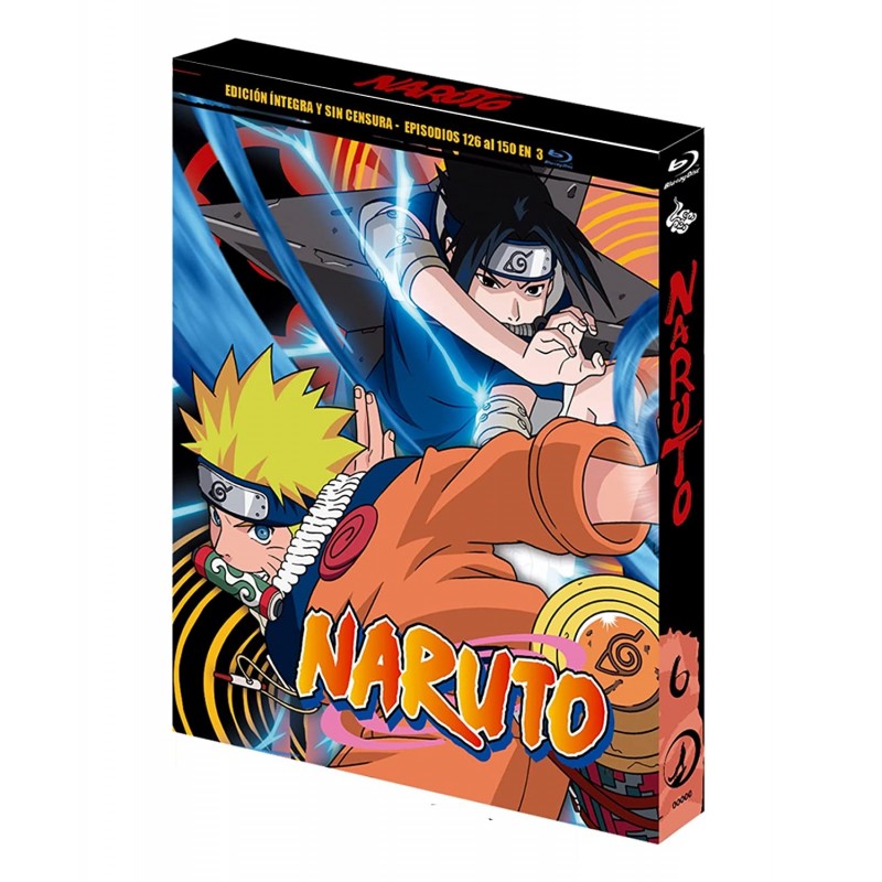 Naruto Box 6 | Episodios 126 al 150 | Edición Bluray [Blu-ray]