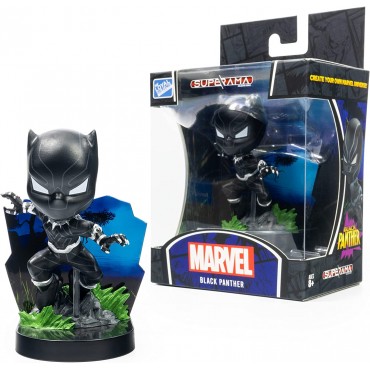 Figura Black Panther Pantera Negra Mini Diorama 10 cms