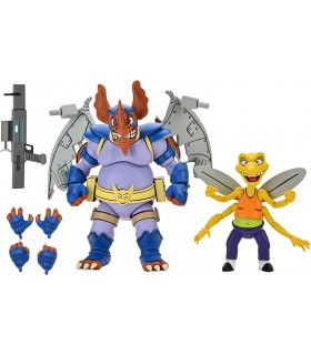 Pack Figuras Wingnut y Screwloose TMNT Articuladas 18 cms