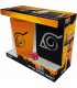 Caja de Regalo Naruto Shippuden Vaso Cristal 400 mls + Pin + Cuaderno Konoha