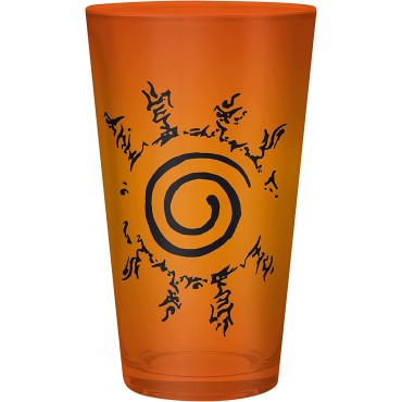 Caja de Regalo Naruto Shippuden Vaso Cristal 400 mls + Pin + Cuaderno Konoha