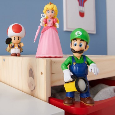Figura Luigi Super Mario Bros La Película Articulada 13 cms