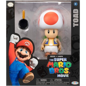 Figura Toad Super Mario Bros La Película Articulada 11 cms