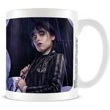 Taza Miércoles Wednesday Lado Oscuro Netflix Cerámica 315 mls