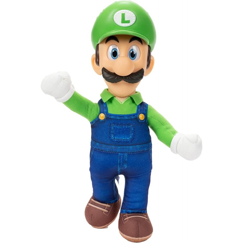 Peluche Luigi Super Mario Bros La Película Articulado 35 cms