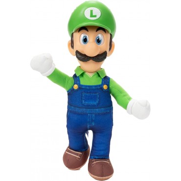 Peluche Luigi Super Mario Bros La Película Articulado 35 cms