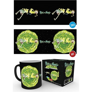 Taza Rick & Morty Cambia Con El Calor Cerámia 320 mls 