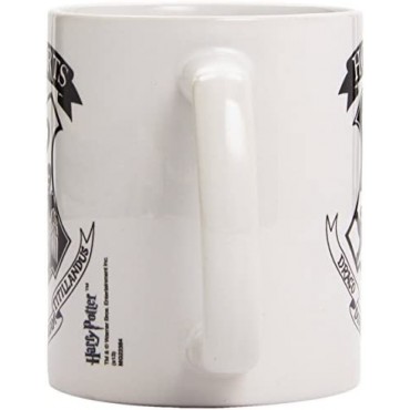 Taza Hogwarts Escudo Negro Harry Potter Cerámica 315 mls