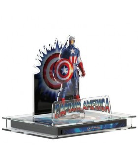 Display 3D Capitán América (1990) Expositor Steelbook Versión 2 + Blu Ray 