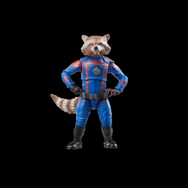 Figura Rocket Raccoon Guardianes de la Galaxia Vol. 3 Marvel Legends Articulada 15 cms