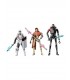 Set 3 Figuras Jedi Survivor Star Wars Riot Scoit Trooper, Magnaguard y KX Security Droid Articulada 9,5 cms