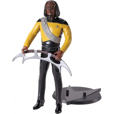 Figura Worf Star Trek La Nueva Generación Flexible 19 cms