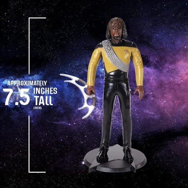 Figura Worf Star Trek La Nueva Generación Flexible 19 cms