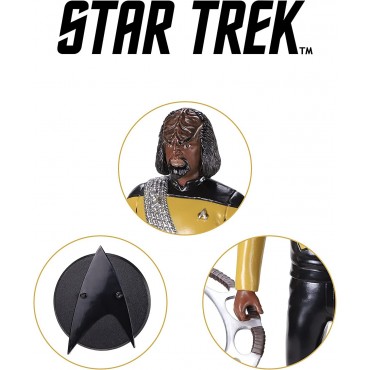 Figura Worf Star Trek La Nueva Generación Flexible 19 cms