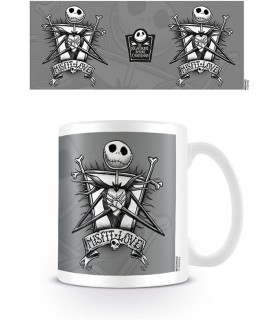 Taza Misfit Love Jack Skellington Pesadilla Antes de Navidad Cerámica 320 mls
