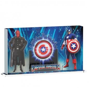 Display 3D Capitán América (1990) Expositor Steelbook Versión 6 + Blu Ray 