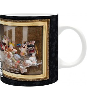 Taza Raving Rabbids Lapins Cretins Cerámica 320 mls 