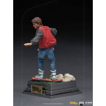 Figura Marty McFly con Aeropatín Back to the Future Regreso al Futuro II Edición Limitada Estatua 22 cms