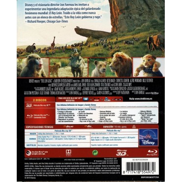 El Rey León Steel Book (3D + 2D) [Blu-Ray] (1994) The Lion King