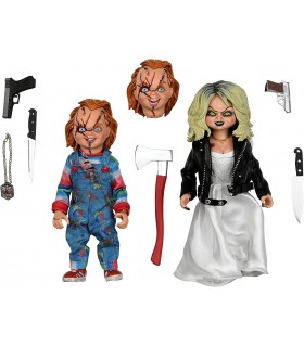 Figuras Chucky y Tiffany La Novia de Chucky Articuladas 14 cms