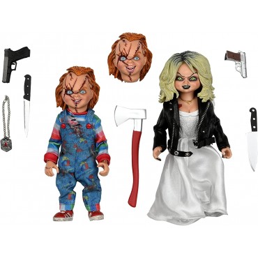 Figuras Chucky y Tiffany La Novia de Chucky Articuladas 14 cms