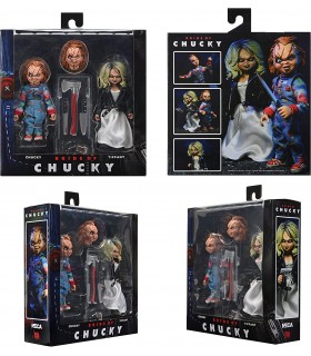 Figuras Chucky y Tiffany La Novia de Chucky Articuladas 14 cms