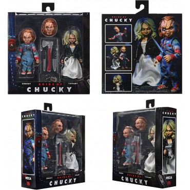 Figuras Chucky y Tiffany La Novia de Chucky Articuladas 14 cms