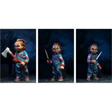 Figuras Chucky y Tiffany La Novia de Chucky Articuladas 14 cms