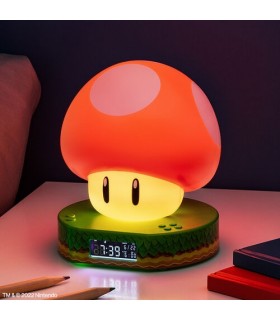 Reloj Despertador Champiñón Super Mario Bros Nintendo 